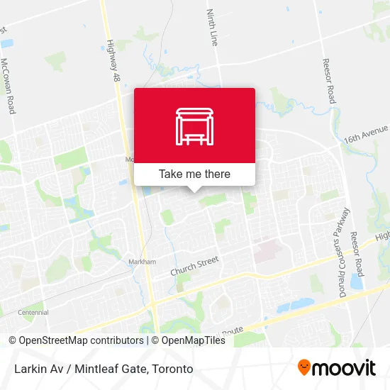 Larkin Av / Mintleaf Gate map