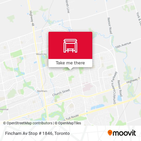Fincham Av Stop # 1846 plan