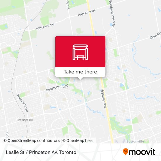 Leslie St / Princeton Av map