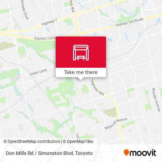 Don Mills Rd / Simonston Blvd map