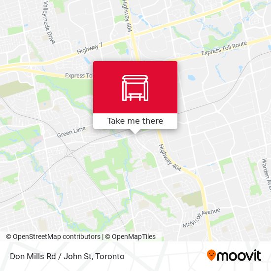 Don Mills Rd / John St map