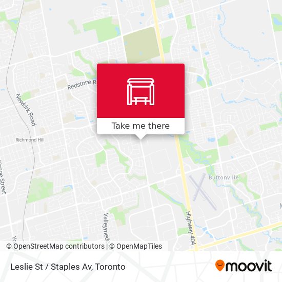 Leslie St / Staples Av plan