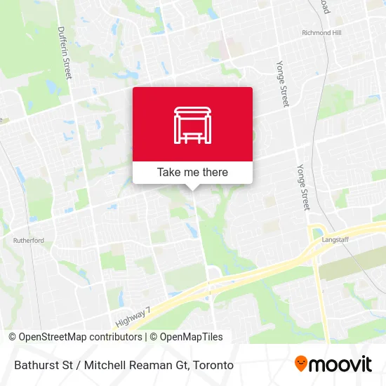 Bathurst St / Mitchell Reaman Gt map