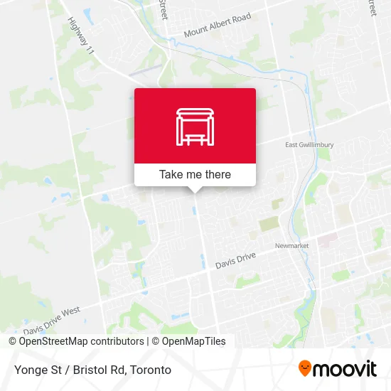 Yonge St / Bristol Rd map