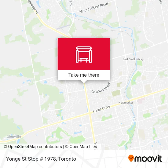 Yonge St Stop # 1978 map
