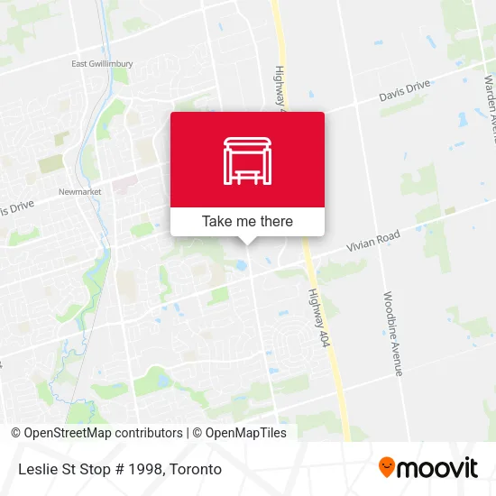 Leslie St Stop # 1998 map