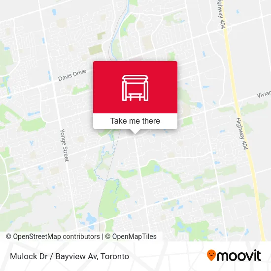Mulock Dr / Bayview Av map