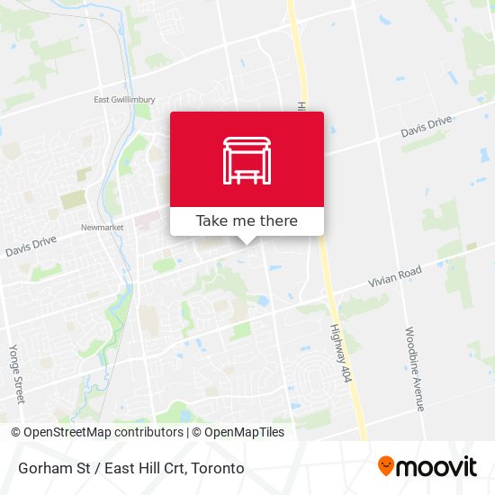 Gorham St / East Hill Crt map