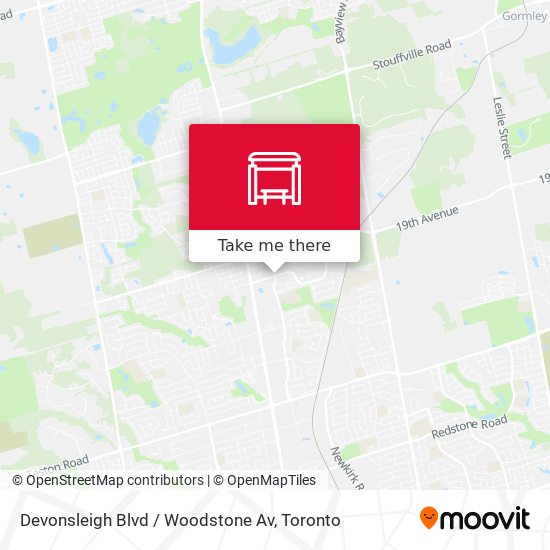 Devonsleigh Blvd / Woodstone Av map