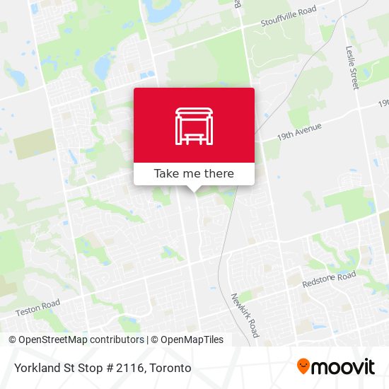 Yorkland St Stop # 2116 plan