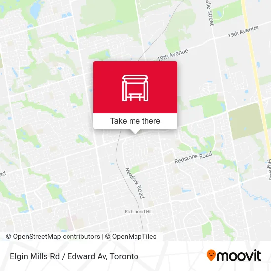 Elgin Mills Rd / Edward Av map