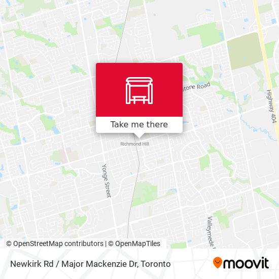 Newkirk Rd / Major Mackenzie Dr plan