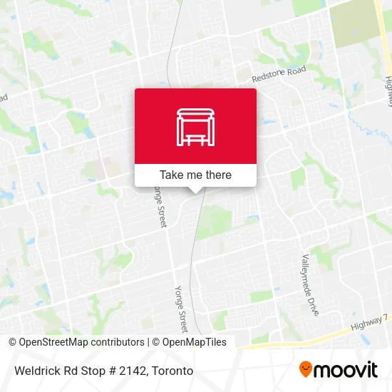 Weldrick Rd Stop # 2142 map