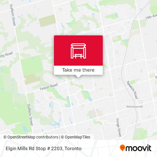 Elgin Mills Rd Stop # 2203 map