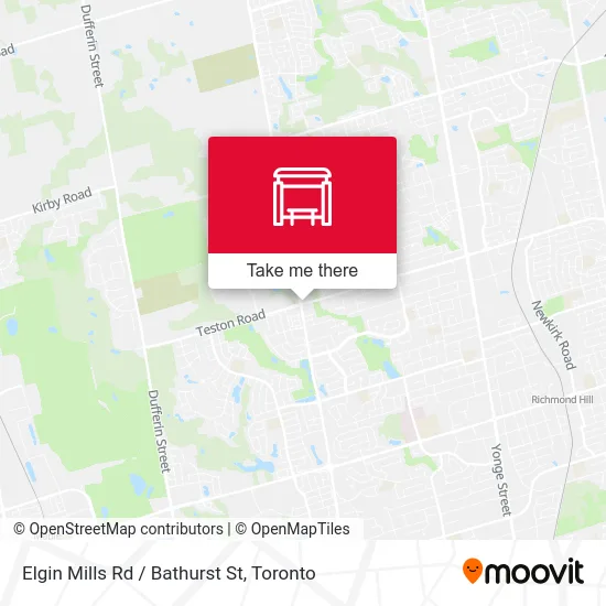 Elgin Mills Rd / Bathurst St map
