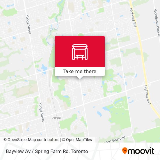 Bayview Av / Spring Farm Rd map