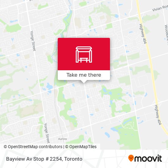 Bayview Av Stop # 2254 plan