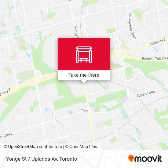 Yonge St / Uplands Av plan
