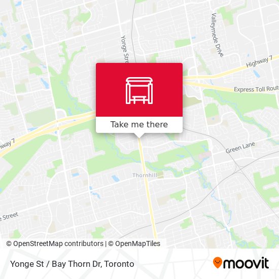 Yonge St / Bay Thorn Dr map
