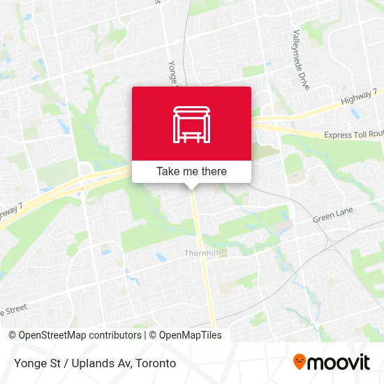 Yonge St / Uplands Av map
