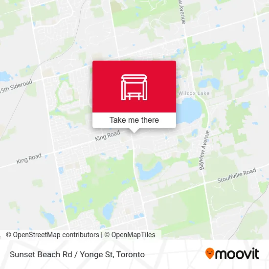 Sunset Beach Rd / Yonge St map