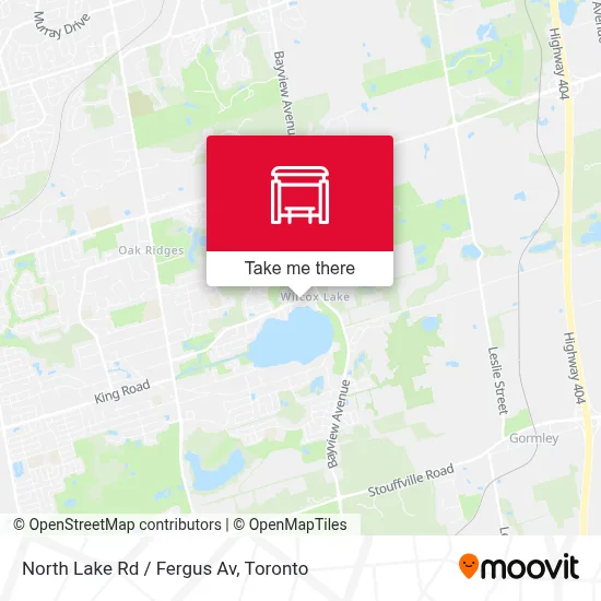 North Lake Rd / Fergus Av map