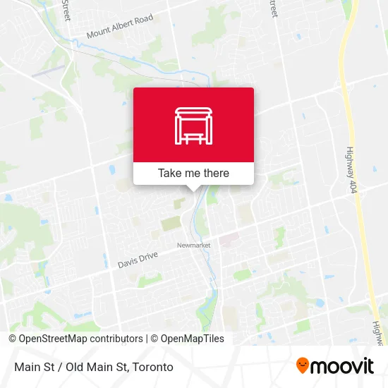 Main St / Old Main St map