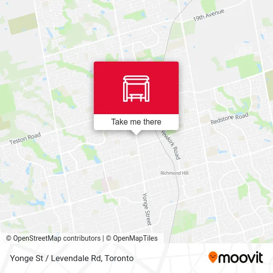 Yonge St / Levendale Rd map