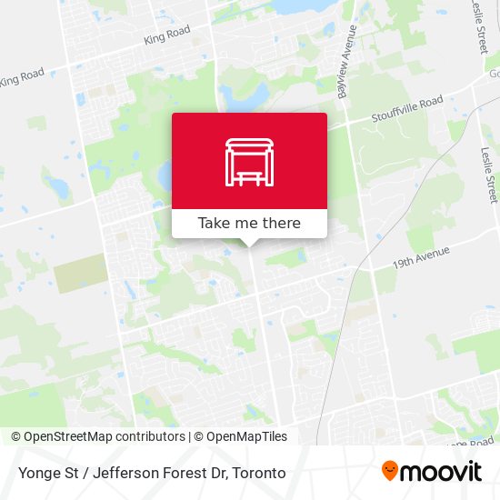 Yonge St / Jefferson Forest Dr map