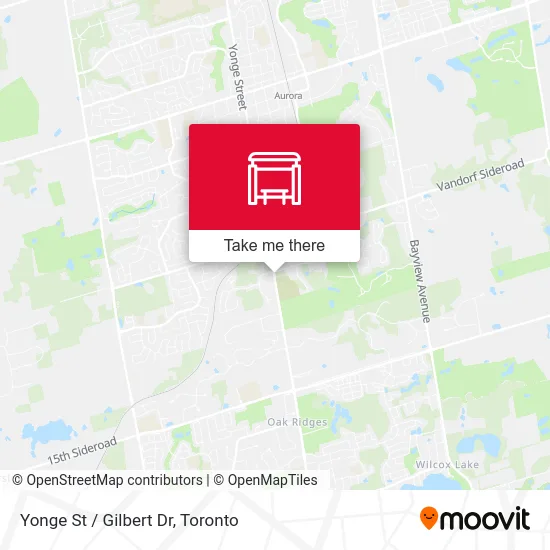 Yonge St / Gilbert Dr map