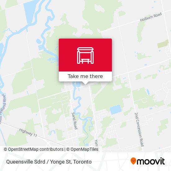 Queensville Sdrd / Yonge St map