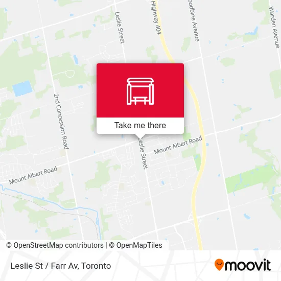 Leslie St / Farr Av map
