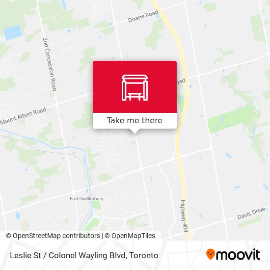 Leslie St / Colonel Wayling Blvd map