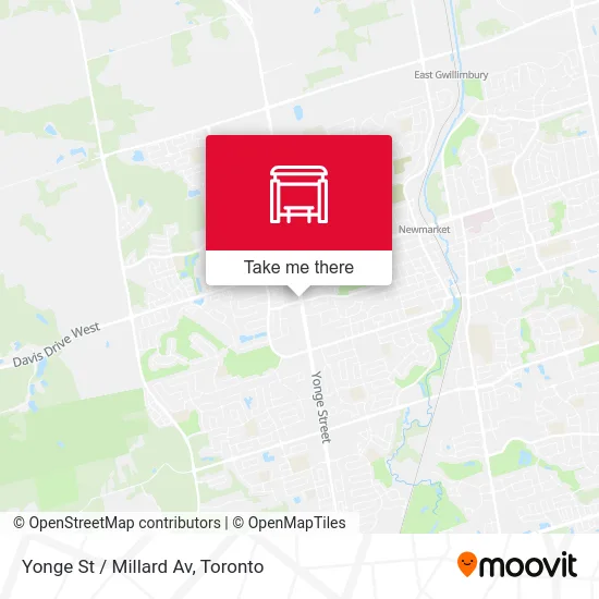 Yonge St / Millard Av map
