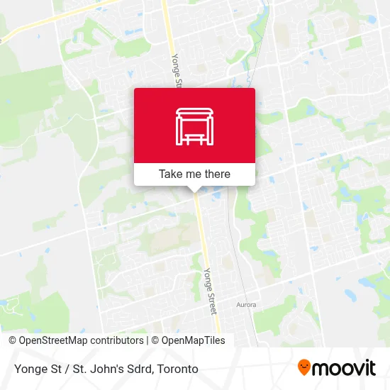 Yonge St / St. John's Sdrd map