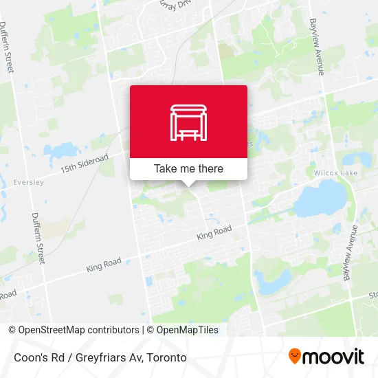 Coon's Rd / Greyfriars Av map