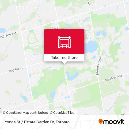 Yonge St / Estate Garden Dr map