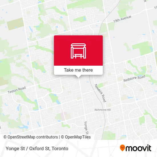 Yonge St / Oxford St map