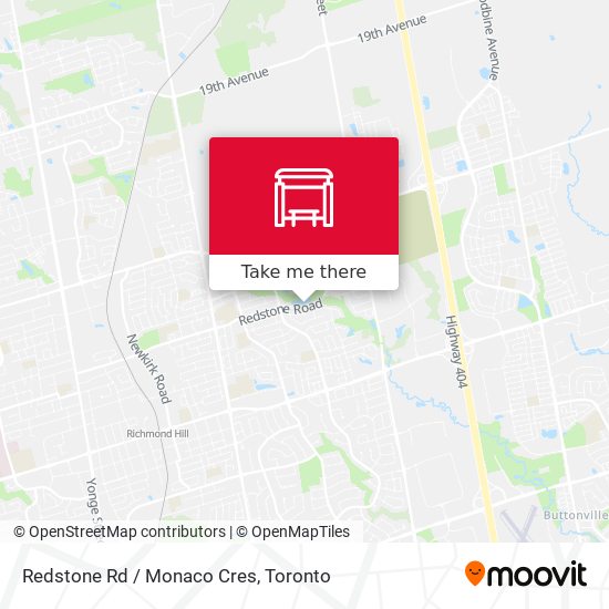Redstone Rd / Monaco Cres map