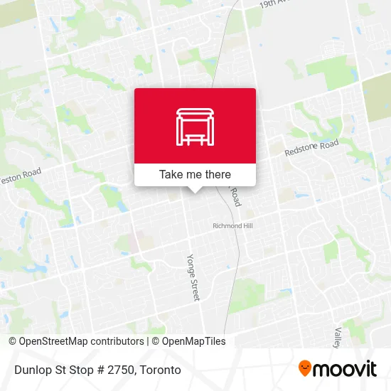 Dunlop St Stop # 2750 map