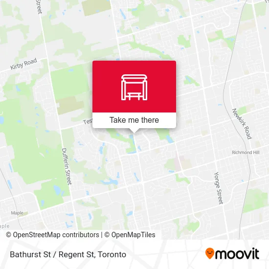 Bathurst St / Regent St map