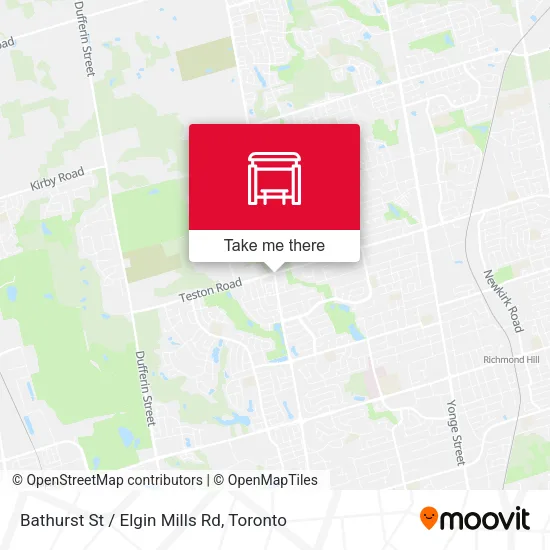 Bathurst St / Elgin Mills Rd plan