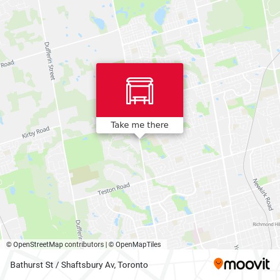 Bathurst St / Shaftsbury Av plan