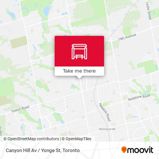 Canyon Hill Av / Yonge St plan