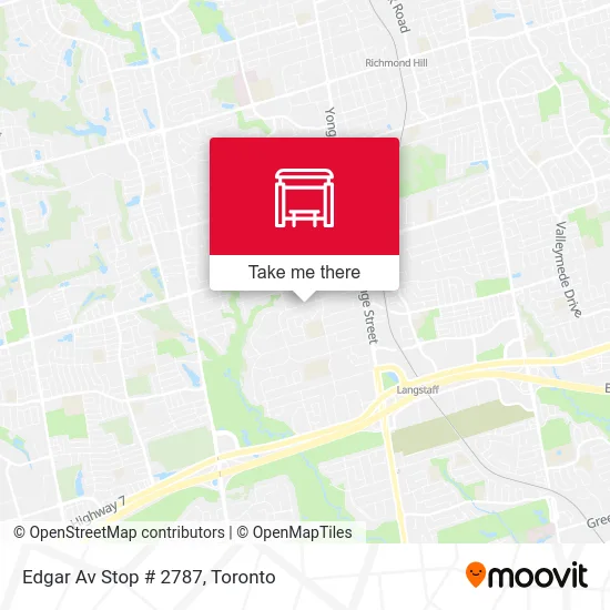 Edgar Av Stop # 2787 map