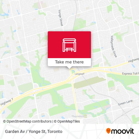 Garden Av / Yonge St map