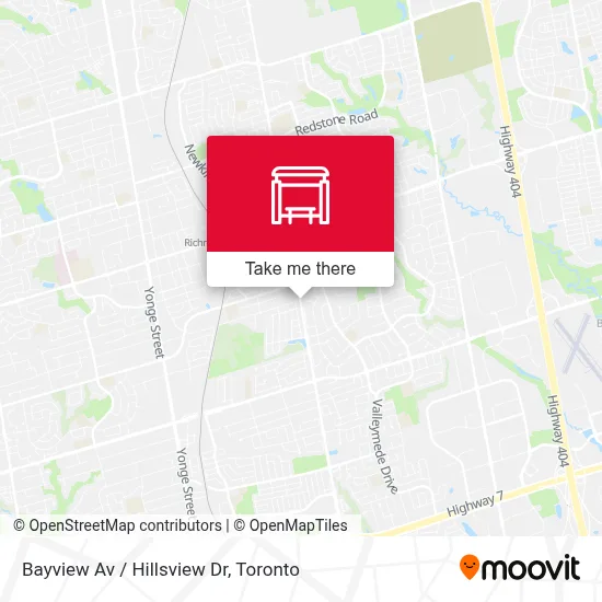Bayview Av / Hillsview Dr map