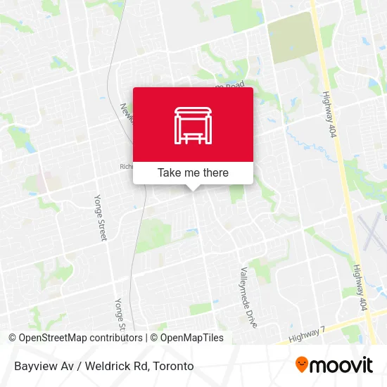Bayview Av / Weldrick Rd map