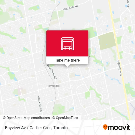 Bayview Av / Cartier Cres map