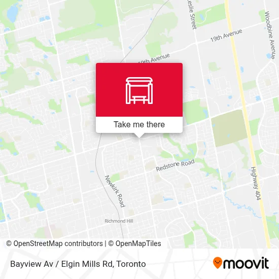 Bayview Av / Elgin Mills Rd map